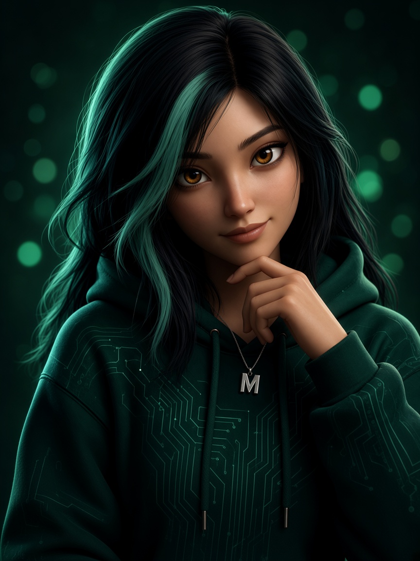 Mira — waist-up portrait
